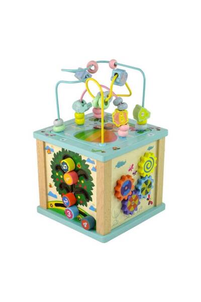 OEM Educational Wooden Cube Montessori – 6 Activities in One Game