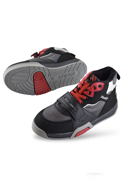 Pinokyo İstanbul Ortopedik Bağcıklı Cırtlı Unisex Çocuk Bot Ayakkabı Kışlık Çocuk Bot