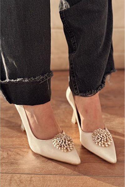 I Love Shoes Στιλέτο Fovira σε μπεζ σατέν