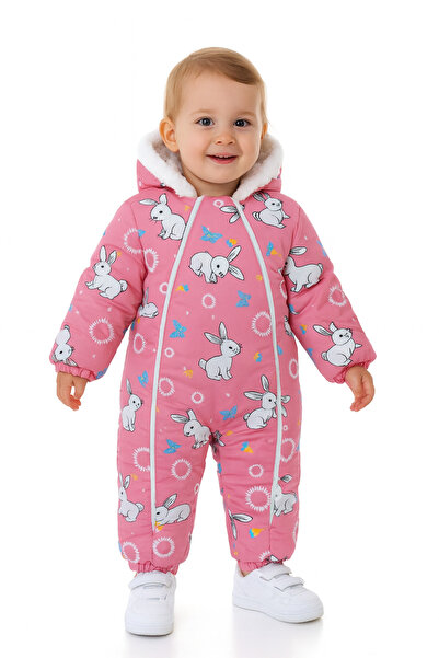 minitrends Dijital Baskılı Kapşonlu İçi Peluş Versoft Kışlık Fermuarlı Bebek ...