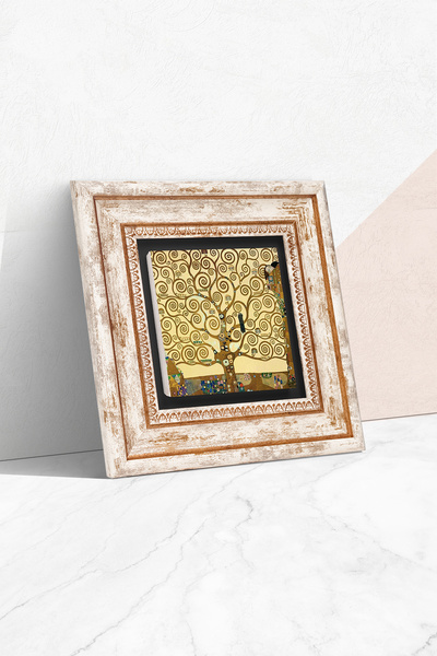 Pinecone Gustav Klimt Arborele Vieții Pictură pe perete cu piatră înrămare Decor de perete Artă de perete