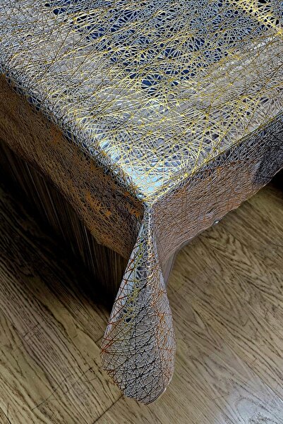 Rona Home Straw Pvc Non-Perforated Transparent Coating Tablecloth Waterproof Easy to Wipe Luxury Oilcloth