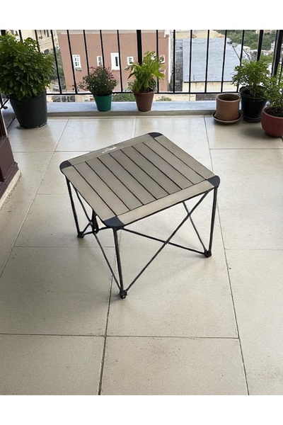 NURGAZ KAMP Katlanır Portatif Masa Kamp Piknik Balkon Küçük Hafif Katlanır Al...