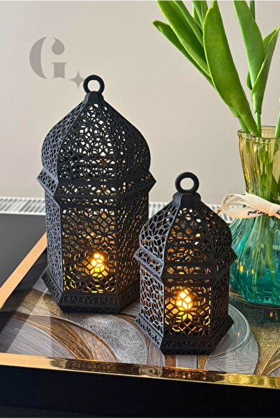 Giposi Orient Led Aydınlatmalı İkili Dekoratif Obje