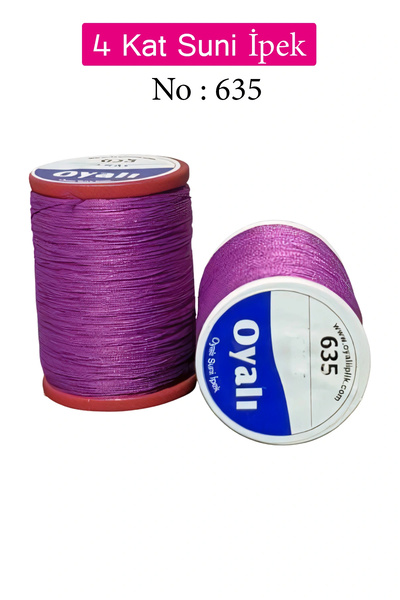 Royaleks Cordă de mătase artificială cu 4 straturi, broderie, mărgele, croșet...