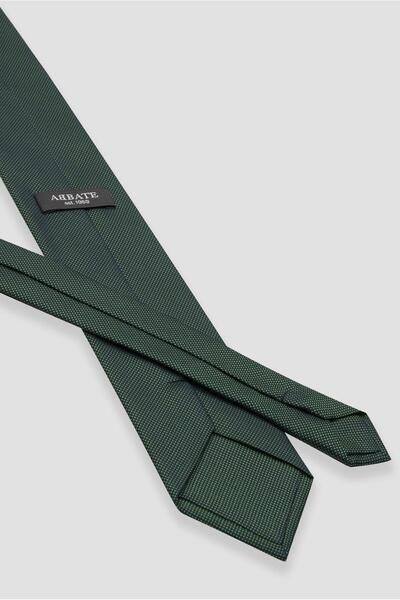 Abbate Γραβάτα 8 εκ. Μικροϊνών ίνες Πολυεστέρας Χακί Ανδρική Γραβάτα με σχέδιο