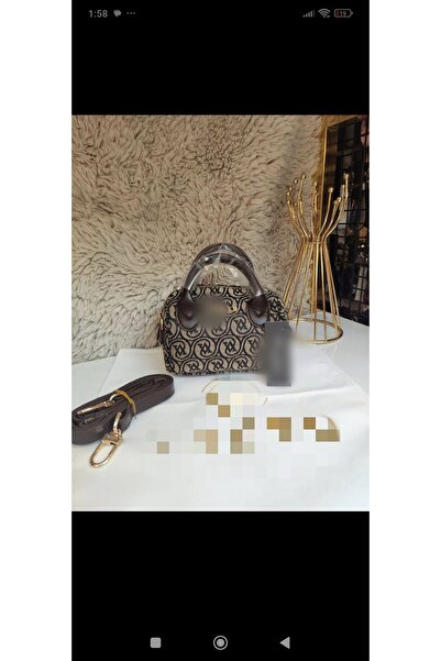 Golden Monogram Pattern Mini Speedy Bag
