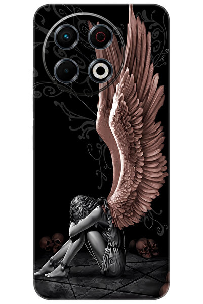 TECNO Spark 30 Pro (KL7) Uyumlu Kılıf Desen Baskılı Silikon Enslaved Angel ST...