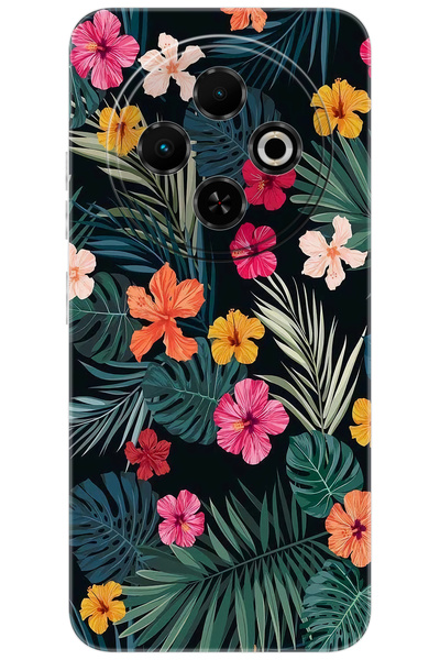 TECNO Spark 30C (KL5/KL5n) Uyumlu Kılıf Desen Baskılı Silikon Çiçekler STK:63...