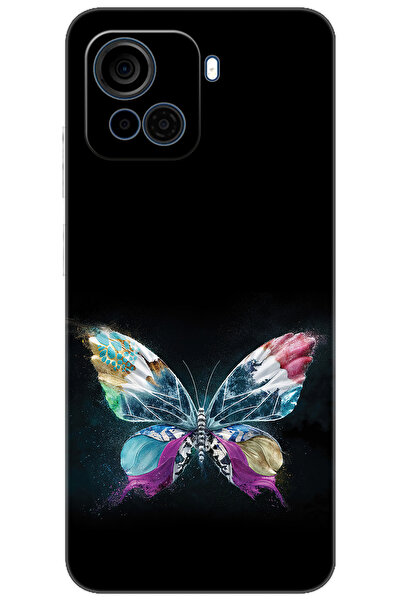 CASPER Via F30 Uyumlu Kılıf Desen Baskılı Silikon Kelebek Resim STK:548 CP-c9xBL8p