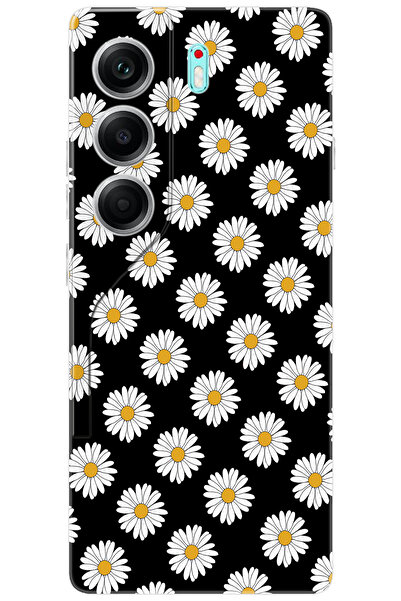 TECNO Camon 40 (CM5) Uyumlu Kılıf Desen Baskılı Silikon Papatya Serisi STK:63...