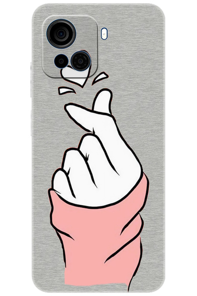 CASPER Via F30 Uyumlu Kılıf Desen Baskılı Silikon Parmak Şıklatma Kalp STK:750 CP-v2lpwqx