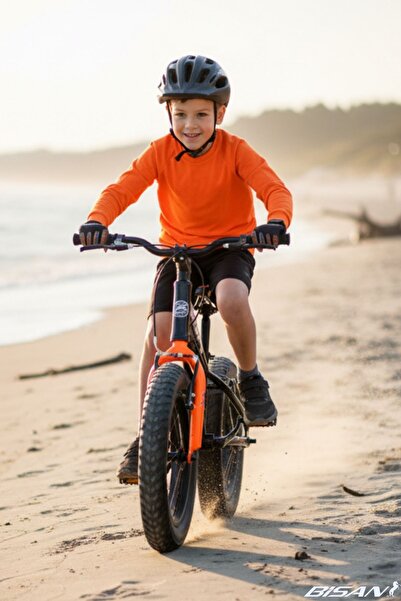 Bisan BİSAN LİMİT 16 ÇOCUK BİSİKLETİ 23 CM V FREN 16 JANT 1 VİTES SİYAH TURUNCU