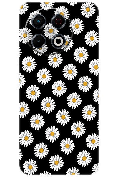 TECNO Spark 30 Pro (KL7) Uyumlu Kılıf Desen Baskılı Silikon Papatya Serisi ST...