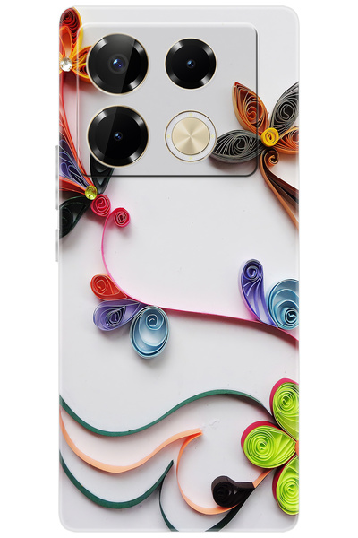 Ceppare iNfinix Note 40 PRO PLUS 5G (X6851B) Uyumlu Kılıf Desen Baskı Silikon...