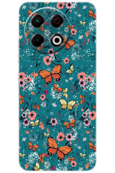 TECNO Spark 30 Pro (KL7) Uyumlu Kılıf Desen Baskılı Silikon Kelebek STK:680 C...