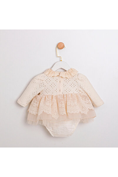 ministok Baby Romper Alice Ruffle Collar with Tutu Skirt and Hair Accessories