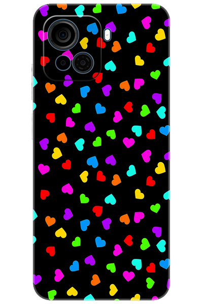 CASPER Via F30 Uyumlu Kılıf Desen Baskılı Silikon Renkli Minik Kalpler STK:10...