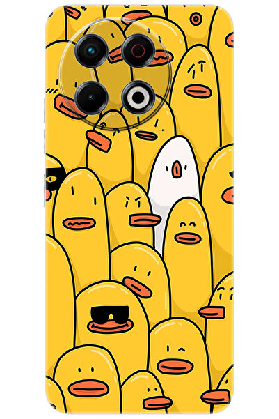 TECNO Spark 30 Pro (KL7) Uyumlu Kılıf Desen Baskılı Silikon Cool Ördek STK:65...