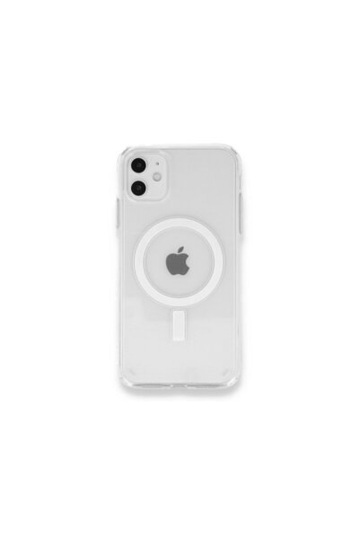shop iPhone 11 Magsafe Mıknatıslı Kablosuz Şarj Destekli Şeffaf Telefon Kılıfı