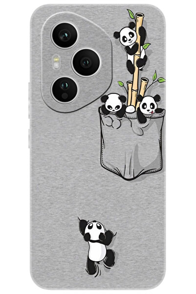 Ceppare Honor 400 PRO (DNP-NX9) Uyumlu Kılıf Desen Baskılı Silikon Pandalar S...