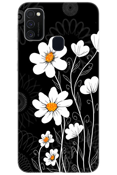 Ceppare Samsung Galaxy M21 / M30S Uyumlu Kılıf Desen Baskılı Silikon Papatya ...