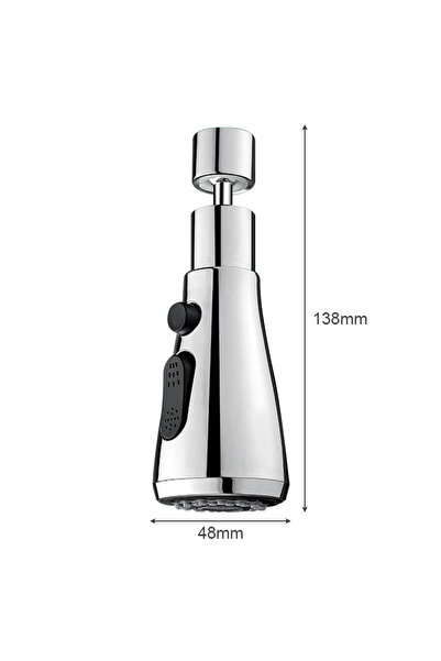Choice Sliver 3 in 1 Kitchen Faucet Extender 360° Rotation Faucet Anti-Splash Boost Water Saving Tools Bath