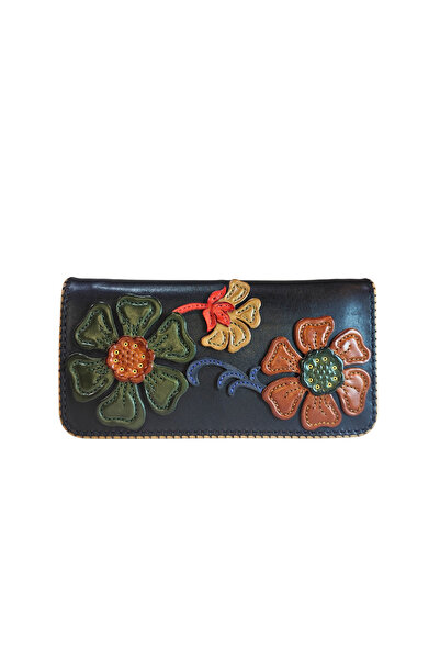 GÖN Oşum Handmade Women's Leather Wallet with Multiple Compartments, Coin Pocket and Plenty of Card Holders 40062