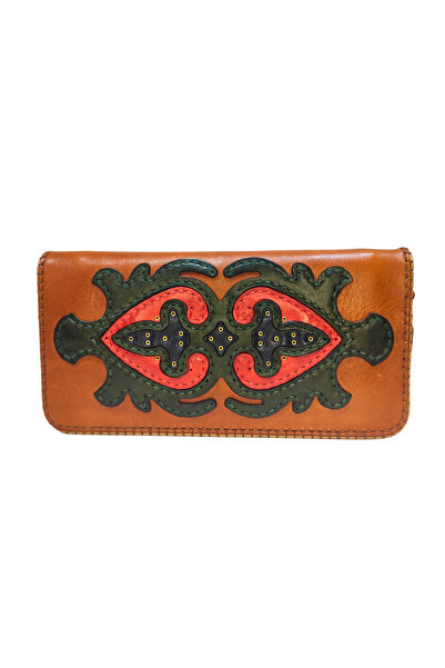 GÖN Handmade (Handmade) Multi-Compartment Genuine Leather Women's Wallet Isfahan 40020