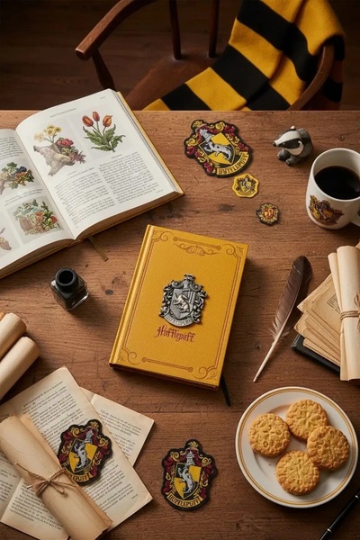 Miniso Harry Potter Lisanslı Ciltli Metal Logolu Çizgili A5 Not Defteri (96 Yaprak)