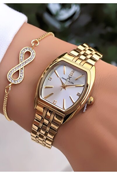 Daniel Klein Orijinal Kadın Kol Saati Altın Renk Yeni Sezon Bileklik