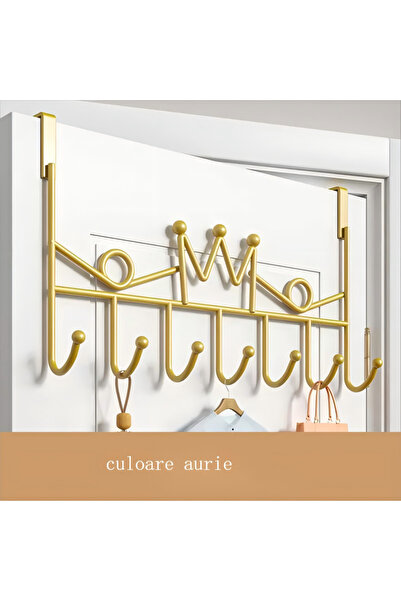 QGC Over-the-door hanger with 7 hooks, 41.5x20cm, light golden clouds, 0161
