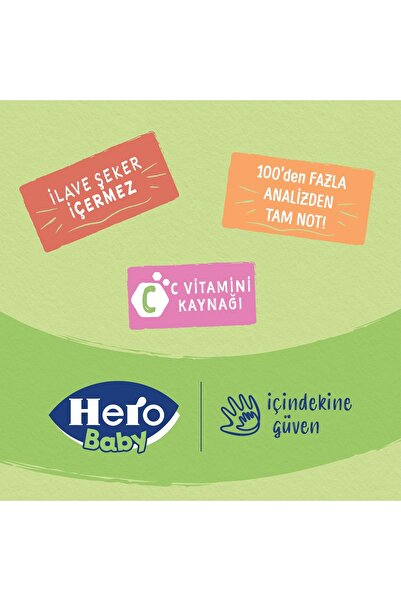 Hero Baby Şeftalili Muzlu Kavanoz Mama 120g X12
