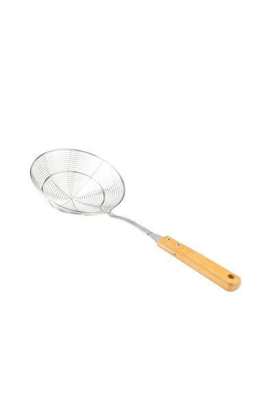 Bambum Ladle with Bamboo Handle Wire Colander 18cm