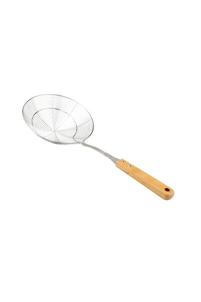 Bambum Ladle with Bamboo Handle Wire Colander 20cm