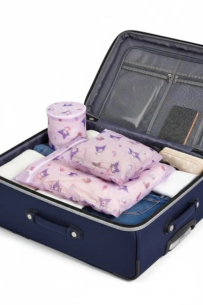 Miniso Sanrio Lisanslı Çamaşır Torbası 3 adet (Kuromi)