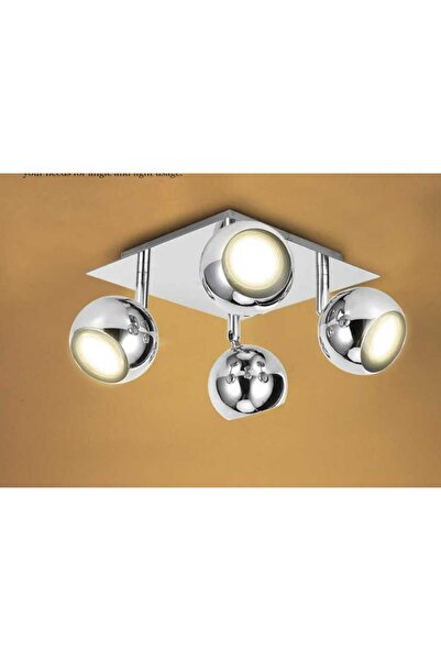 demet habek mylights mylights 4lu kromspot krom hareketli tavan avize modern ...