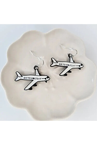 Airmag Cercei Avion cu Mesaj "go to holiday"