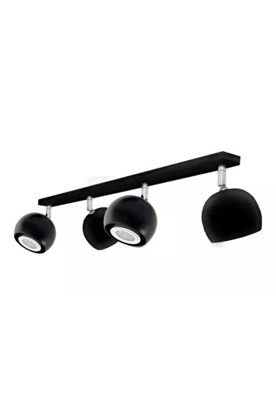 demet habek mylights Gu10 küre siyah 4 lü dörtlü led spot tavan avize tasarruflu led spot hareketli avize