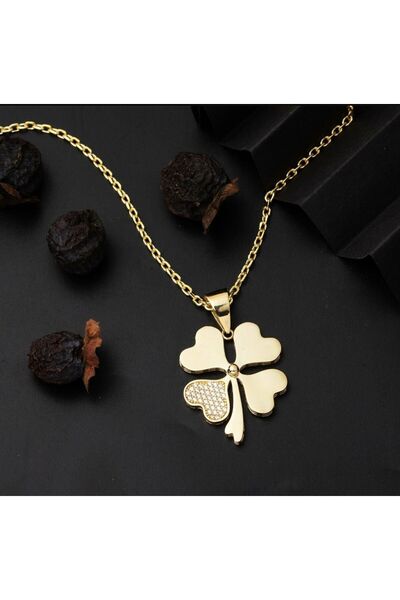Çgk Çiğdem Gürel Kuyumculuk Yonca Yaprakları Altın Kolye
