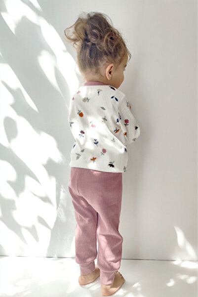 İnci Nanabel 2-5 yaş kız çocuk renkli pamuklu pijama takımı