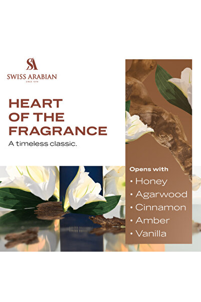 SWISS ARABIAN Shaghaf Oud Azraq Unisex Eau De Parfum 75ml - Amber, Vanilla, Oud Scent