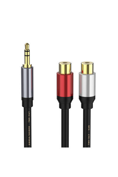 Choice 0.3m 3.5 M to 2RCA F Stereo 3.5 RCA Y Cable 2RCA Male to 3.5mm Female AUX Jack Adapter Audio Cord fo