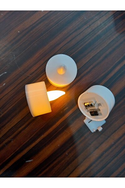 Genel Markalar Led Mum Mum 12 Adet Tealight Mum Led Işıklı Dumansız Pilli Led Mum