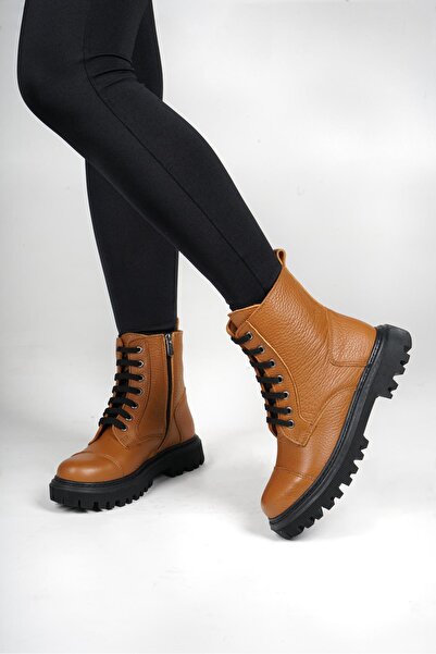 Gusse Kadın Taba Hakiki Deri Bot