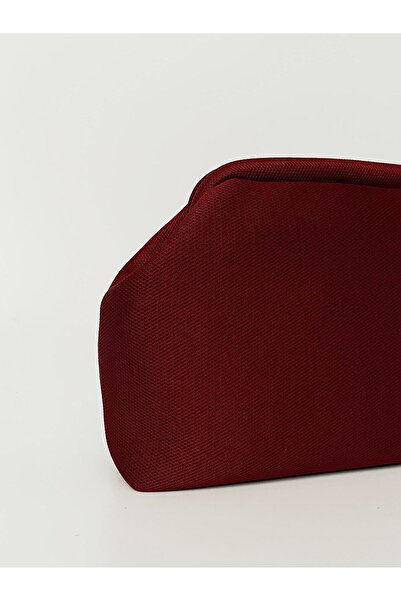 HEYBE'S Heybes Kadın Bordo Clutch Portföy El Çantası