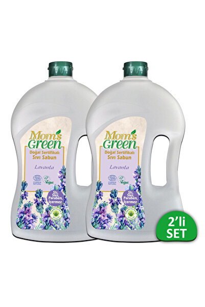 Mom's Green 2'li Set Doğal Sertifikalı Sıvı Sabun - Lavanta 1500 ml x 2 Adet