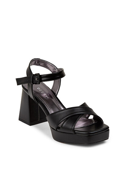 Deery Pantofi rochii de seară negri de damă 