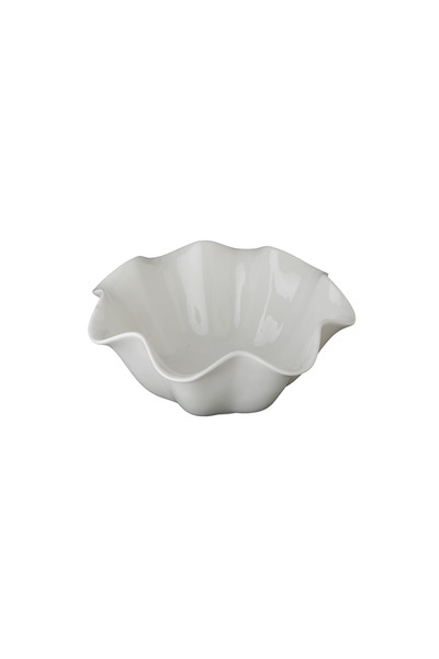 SQUALO White Porcelain Salad Bowl - 36.5x36.5x15.8 cm