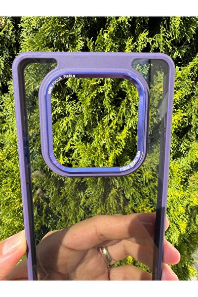 Deppo Trend Xiaomi Redmi Note 14 Pro Compatible Case Black Transparent Clear Camera Surrounding Metal Protective Silicone